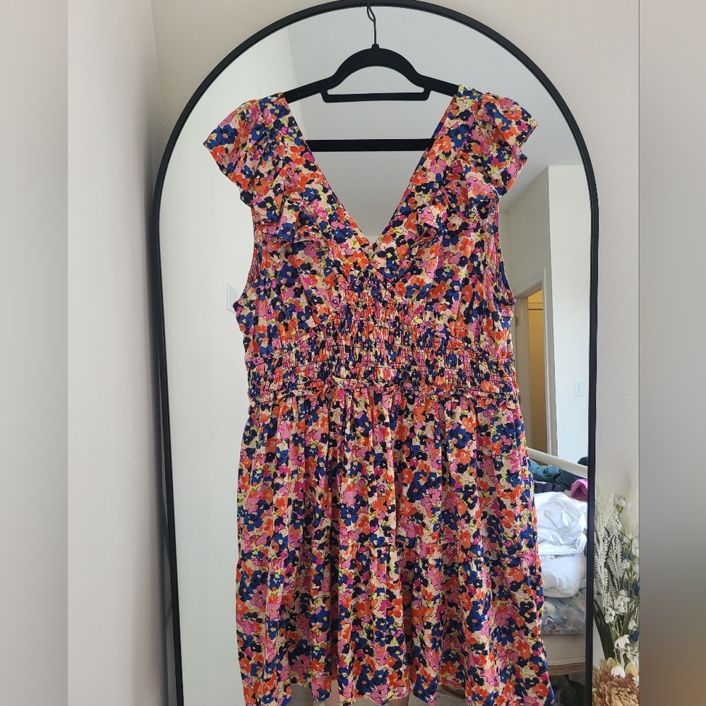 Gap Ruffle Mini Dress with pockets